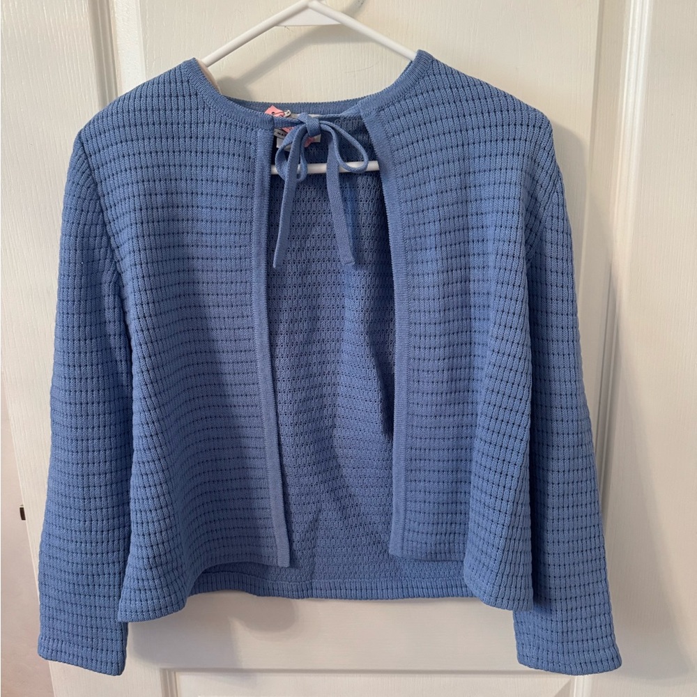 St. John Collection Blue Textured Blazer